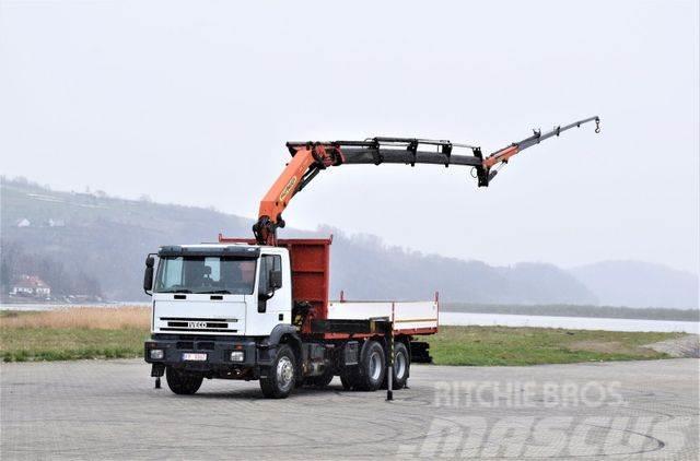 Iveco Eurotrakker 280E35* KRAN +JIB PJ057A/ FUNK*6x4 Truck mounted cranes