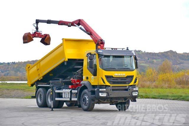 Iveco TRAKKER 360 * Kipper 4,90m* KRAN/FUNK*6x4 Truck mounted cranes