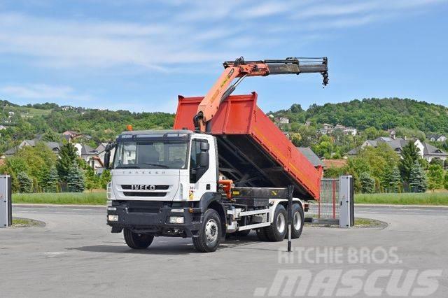 Iveco TRAKKER 360 * Kipper 5,60m* KRAN /FUNK * 6x4 Truck mounted cranes