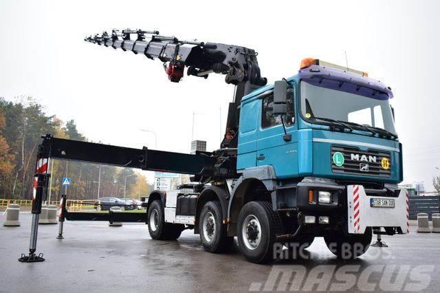 MAN 6x6 HIAB 700 E-8 CRANE WINCH KRAN Truck mounted cranes