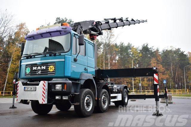 MAN 6x6 HIAB 700 E-8 CRANE WINCH KRAN Truck mounted cranes