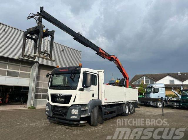 MAN TG-S 26.400 6x2-2 BL Pritsche Heckkran Euro6, PK Truck mounted cranes