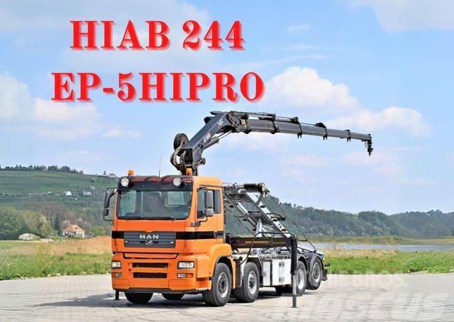 MAN TGA 35.480 Abrollkipper*KRAN /FUNK Truck mounted cranes