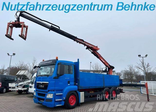 MAN TGS 26.400 LL/ Baustoff/ Atlas 210.2/11m=1.7t Truck mounted cranes