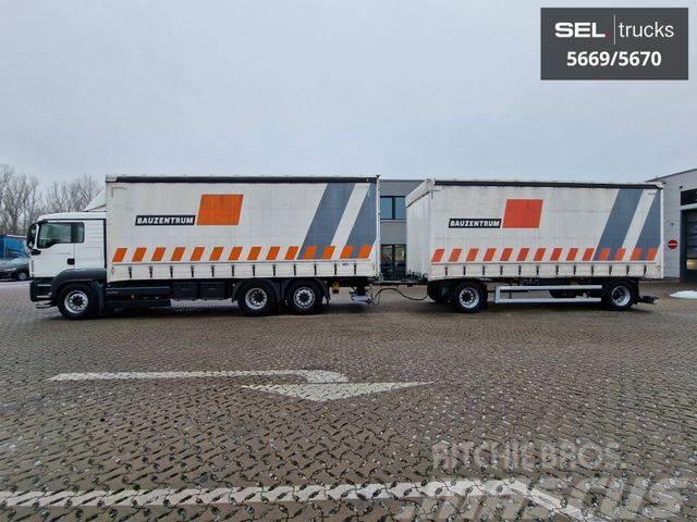 MAN TGS 26.440/Lenkachse/Staplerhaltrng./ KOMPLETT!! Curtain sider trucks