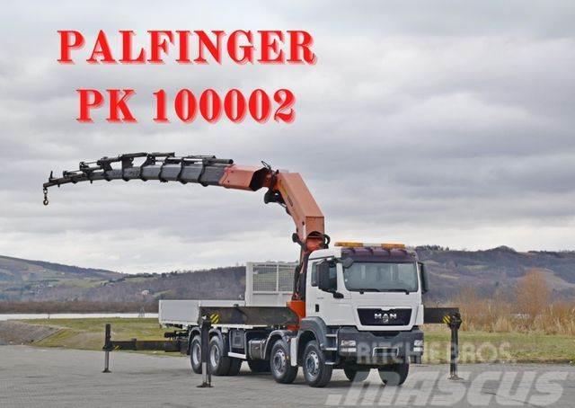 MAN TGS 35.400 * PK 100002 + FUNK * 8x4 * TOP Truck mounted cranes