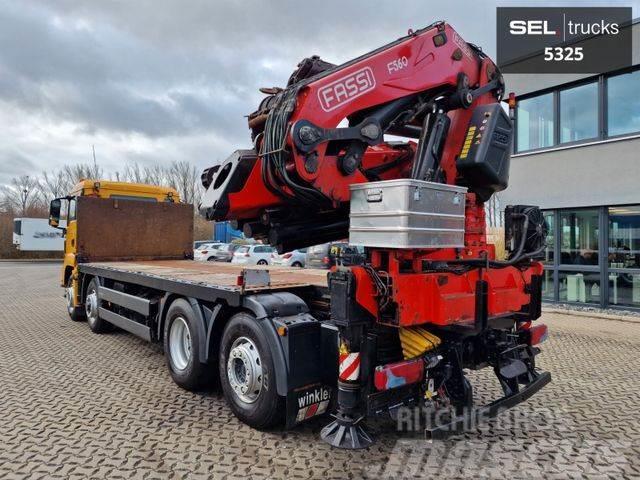 MAN TGS 35.480 8X4H-6 BL / Intarder / FASSI F560 Truck mounted cranes