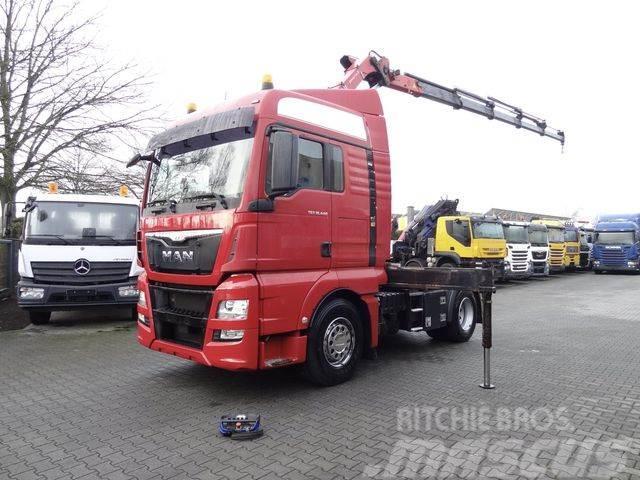 MAN TGX 18.440 HMF 2120 K5 bis 18.5 Meter Truck mounted cranes