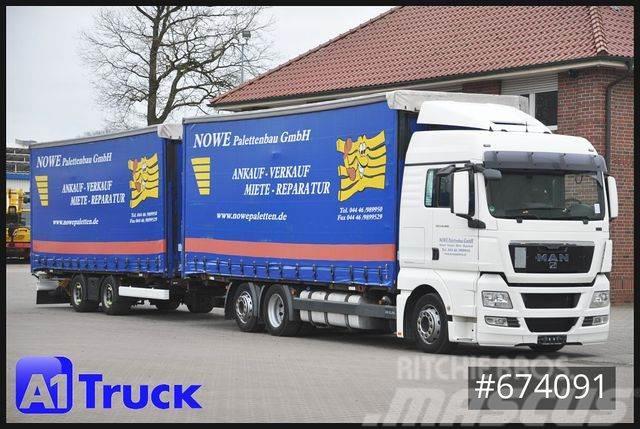 MAN TGX 26.400 XLX Jumbo Komplettzug Curtain sider trucks