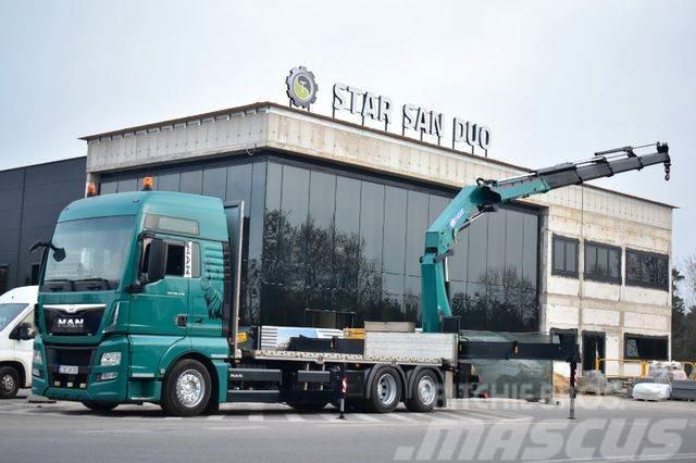 MAN TGX 26.440 6x2 HMF 4020 K4 Crane Kran Container Truck mounted cranes