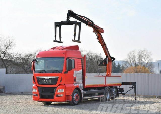 MAN TGX 26.440 Pritsche 6,60 m*TEREX 135.2-A11 Truck mounted cranes