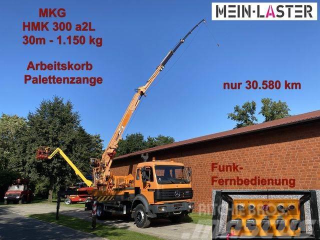 Mercedes-Benz 1824 MKG 300 30m 1.150 kg Funk Korb nur 30.584km Truck mounted cranes