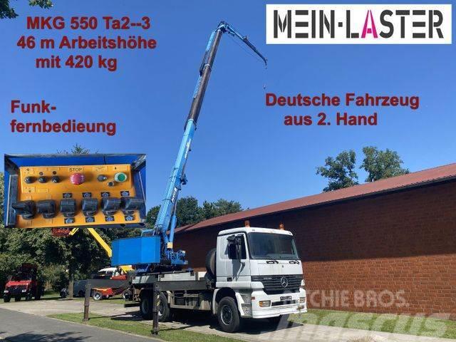 Mercedes-Benz 3335 V6 MKG 550 Ta2-a2 -46m 420 kg Funk 2.Hand Truck mounted cranes