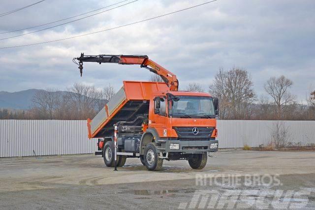 Mercedes-Benz AXOR 1829 * KIPPER 3,80 m + KRAN / FUNK * 4x4 Truck mounted cranes
