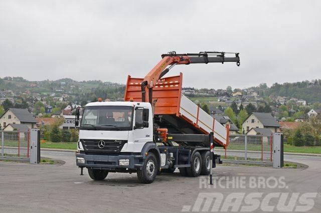 Mercedes-Benz AXOR 2633 * KIPPER + KRAN/FUNK* 6x4 * TOP Truck mounted cranes