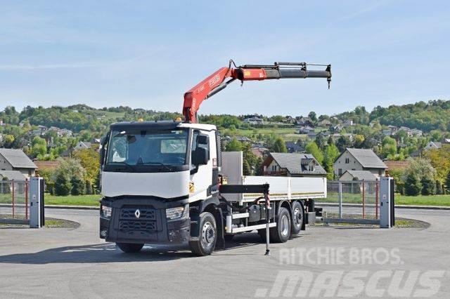 Renault C 380 * PRITSCHE 7,05 m* FASSI F 135C + FUNK Truck mounted cranes