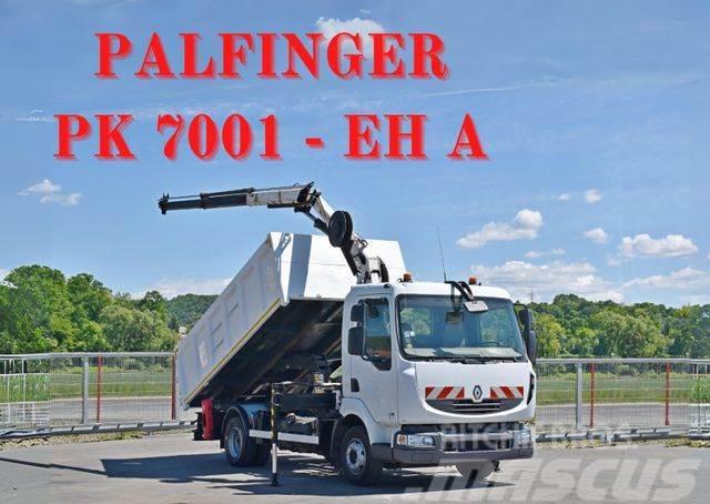 Renault MIDLUM 220 DXI *KIPPER 4,00m *PK 7001-EH A/FUNK Truck mounted cranes