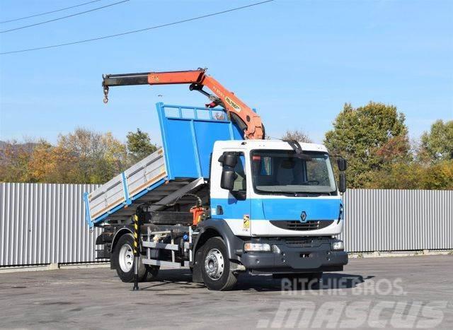 Renault MIDLUM 270 DXI *TIPPER 3,50m *PK 8501-K/FUNK Truck mounted cranes