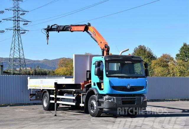 Renault Premium 280 DXI * Pritsche 6,80 m+ PK 12000/FUNK Truck mounted cranes