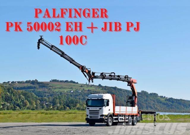 Scania G 490* PK 50002 EH + JIB PJ100C + FUNK /6x4 Truck mounted cranes