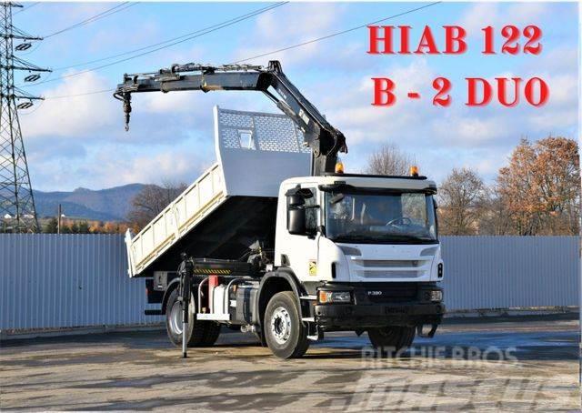 Scania P320 Kipper 3,90m *BORDMATIC*HIAB 122B-2DUO* TOP Truck mounted cranes