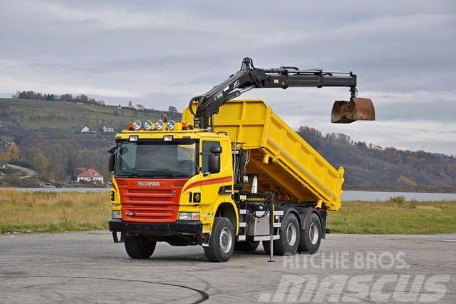 Scania P380 Kipper 5,10m * KRAN + Bordmatic*6x6 Truck mounted cranes