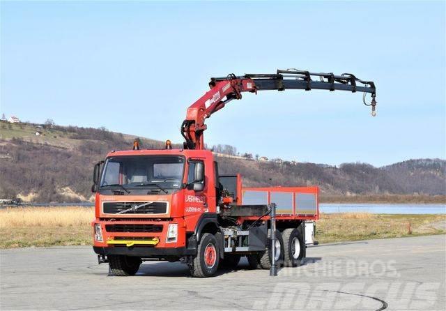 Volvo FM 12 380 Pritsche 5,20m + HMF 2223 K5+FUNK/6x6 Truck mounted cranes
