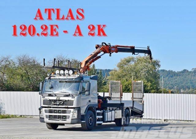 Volvo FM 340 Abschleppwagen 6,10m*ATLAS120.2E-A2K/FUNK Truck mounted cranes