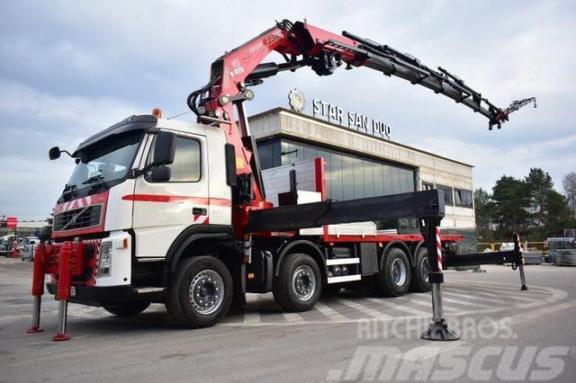 Volvo FM 400 8x4 FASSI 800 FLY JIB WINCH Kran Crane Truck mounted cranes