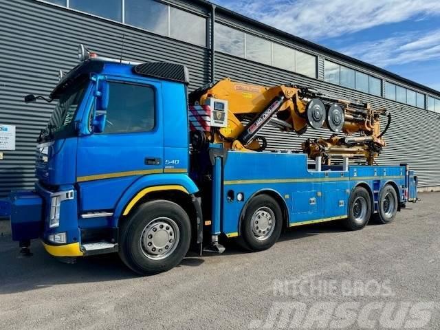 Volvo FM540 Erkin Worldpower 140m pitkäpuomi Truck mounted cranes