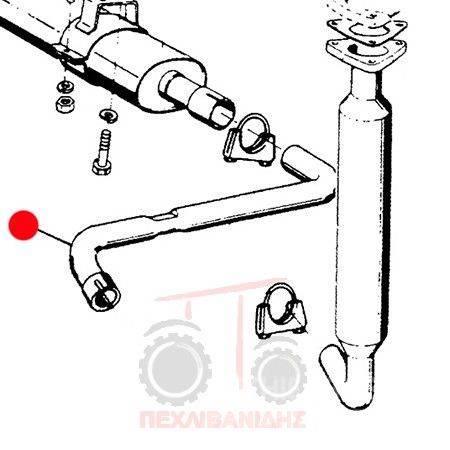 Agco spare part - exhaust system - muffler Farm machinery
