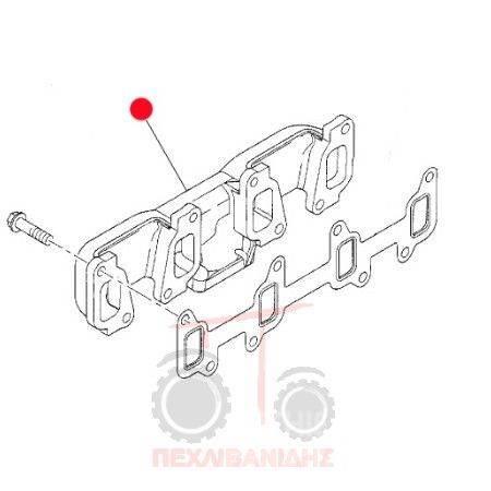 Agco spare part - exhaust system - other exhaust system Farm machinery