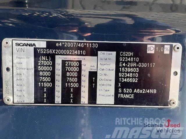 Scania S 520 A6x2/4NB DIFF LOCK RETARDER 8T FULL AIR V8 Prime Movers