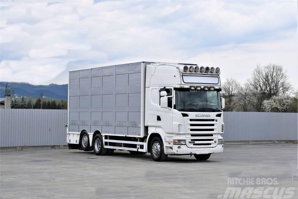 Scania R 500 TIERTRANSPORTWAGEN 7,10m / 4STOCK Livestock trucks