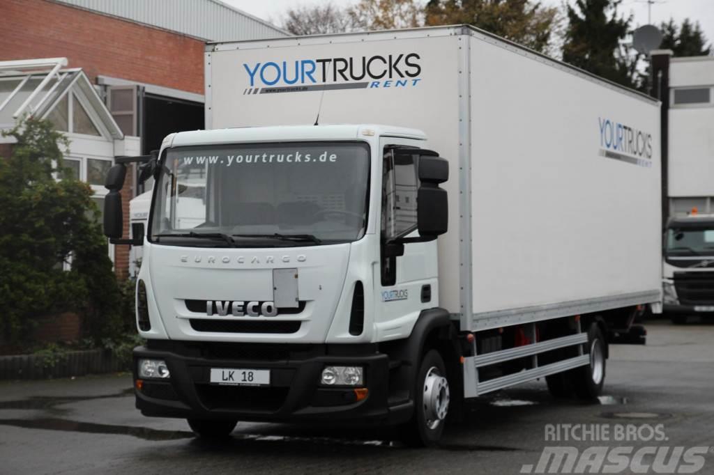 Iveco Eurocargo 120E18 EEV Koffer 7,5m Seiten Tür LBW Box trucks