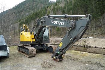 Volvo ECR235DL Excavator w/ bucket and rotor tilt.