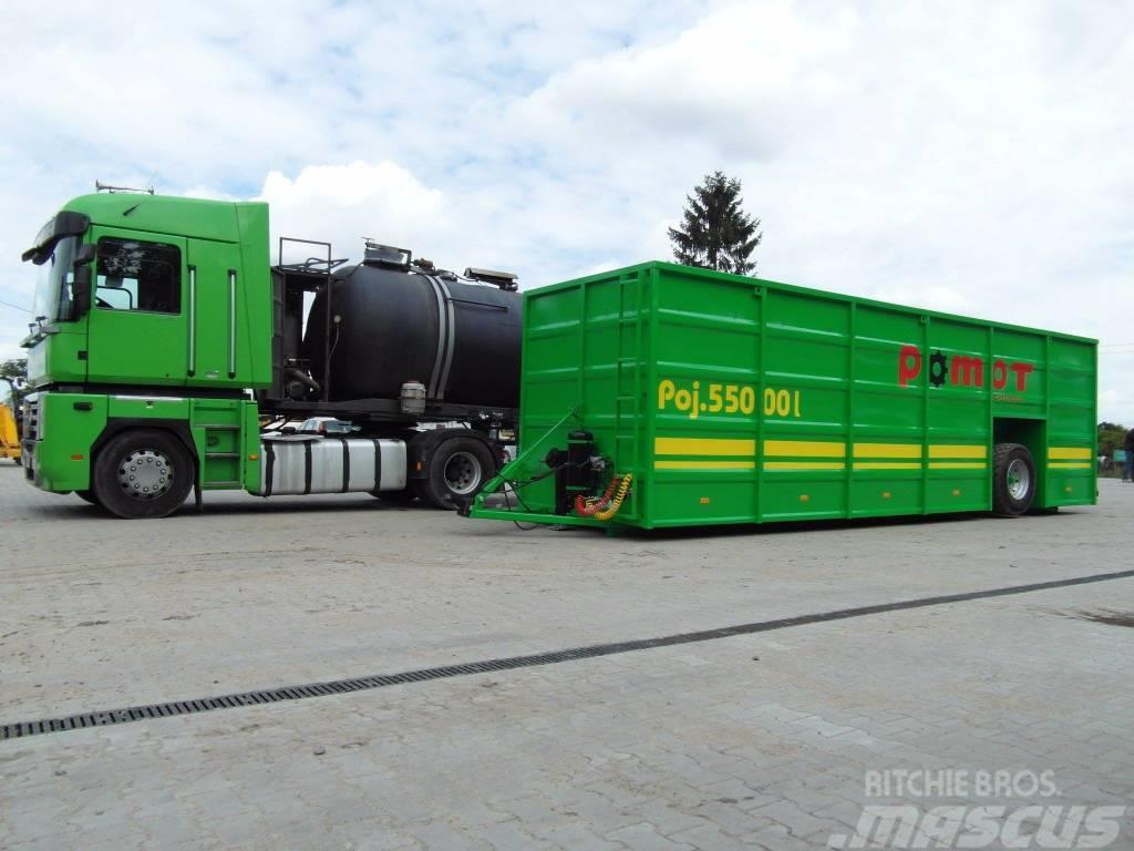 Pomot Slurry tank container  55000 L/Réservoir de lisier Slurry tankers