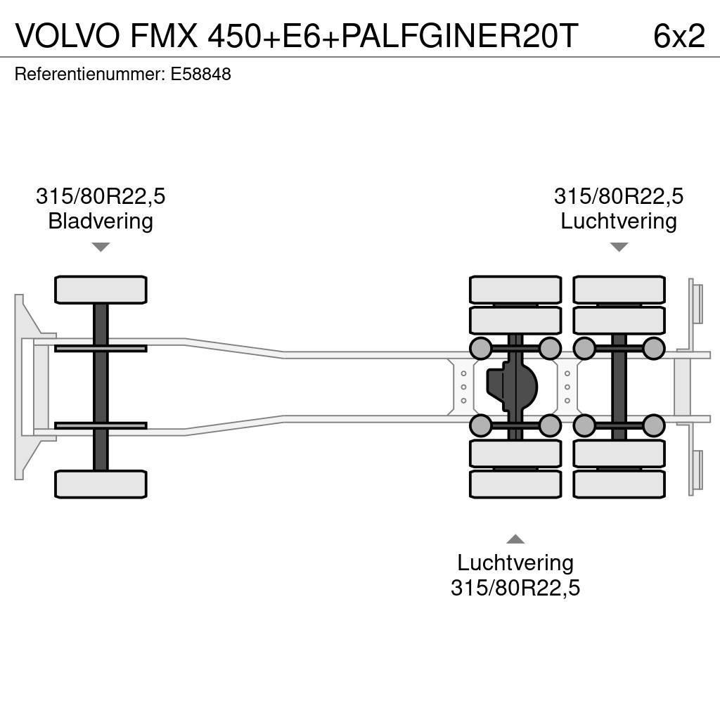 Volvo FMX 450+E6+PALFGINER20T Container trucks