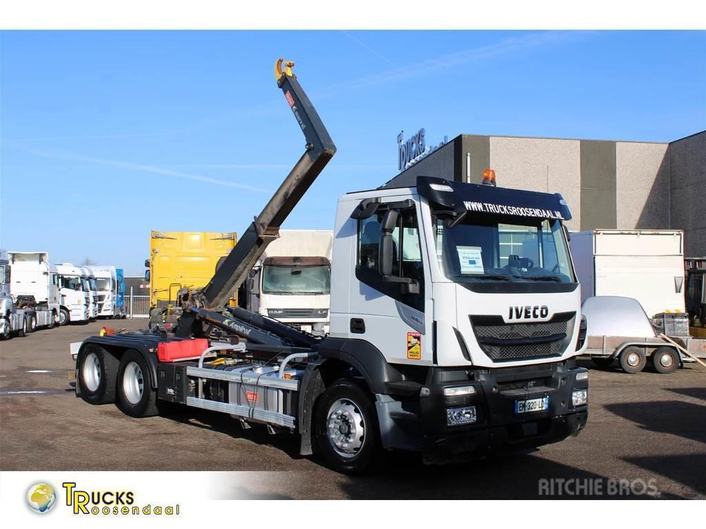 Iveco Stralis 460 + 6X2 + 20T + 12X IN STOCK Hook lift trucks