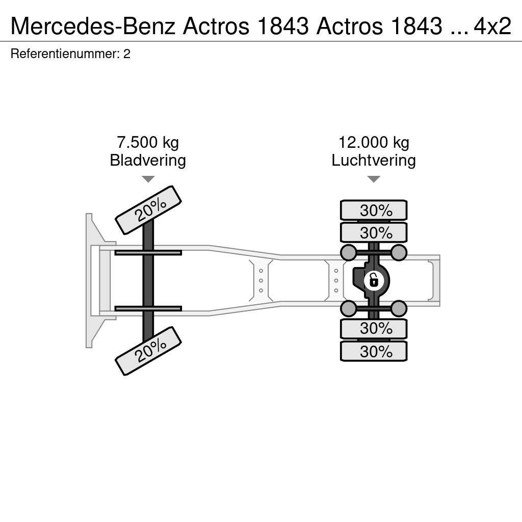Mercedes-Benz Actros 1843 Actros 1843 ADR 4x2 RETARDER Prime Movers