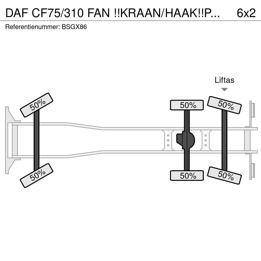 DAF CF75/310 FAN !!KRAAN/HAAK!!PERSCONTAINER!!HIGH PRE Hook lift trucks