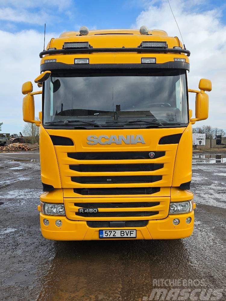 Scania R 450+HAAGIS Timber trucks