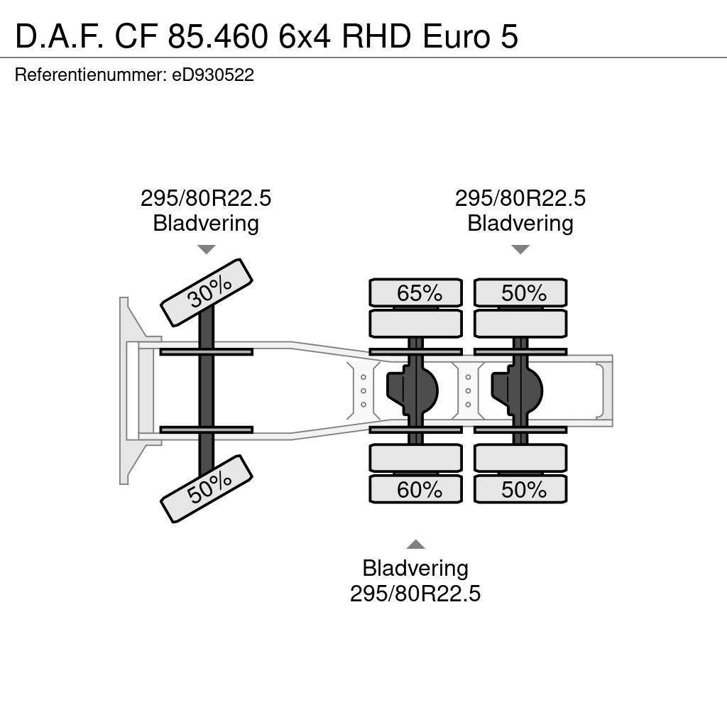 DAF CF 85.460 6x4 RHD Euro 5 Prime Movers