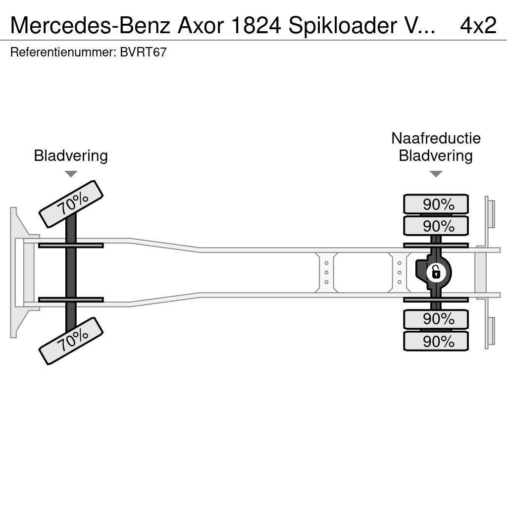 Mercedes-Benz Axor 1824 Spikloader VDL Euro5 Valid inspection 1- Skip bin truck