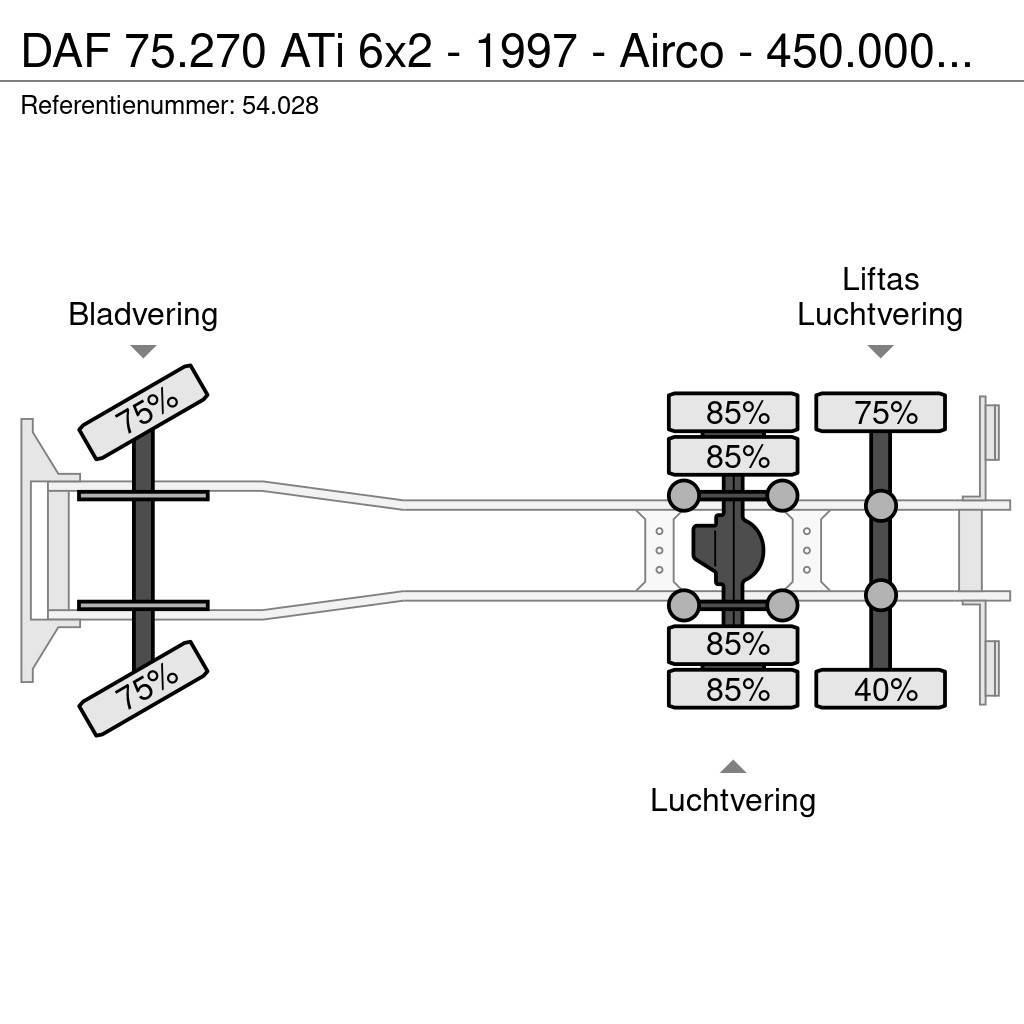 DAF 75.270 ATi 6x2 - 1997 - Airco - 450.000km - Unique Curtain sider trucks