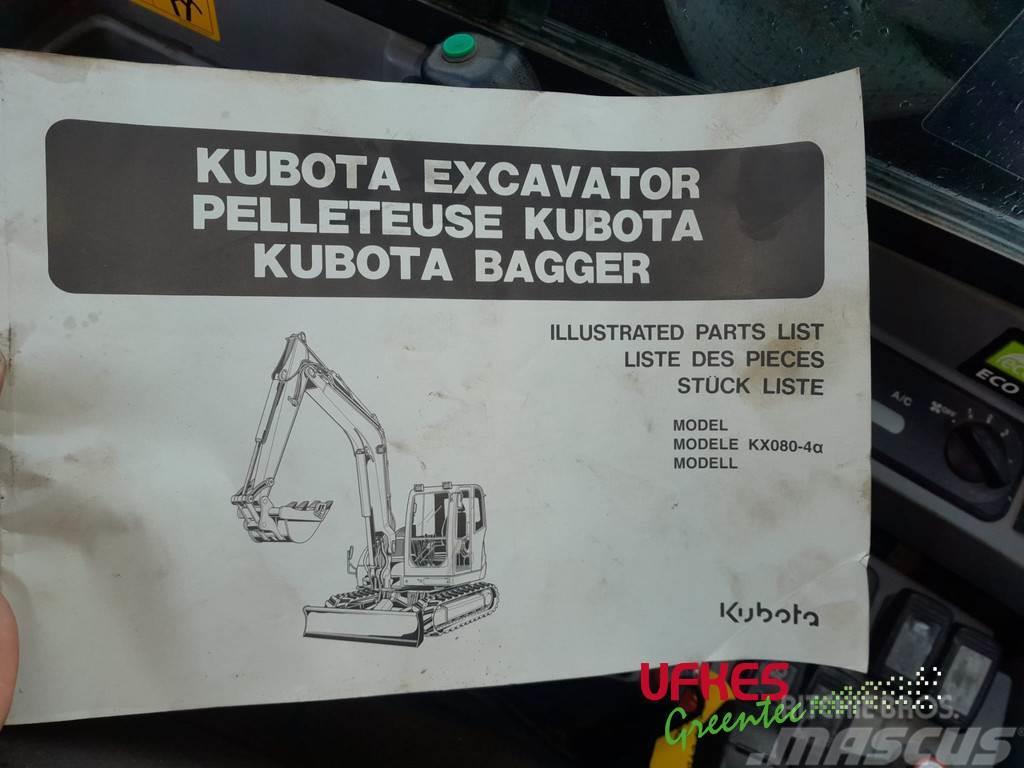 Kubota KX080-4 Alpha Mini excavators  7t - 12t