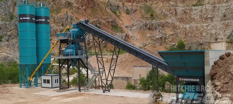 Constmach 100 M3/H Stationary Concrete Batching Plant Concrete Batching Plants