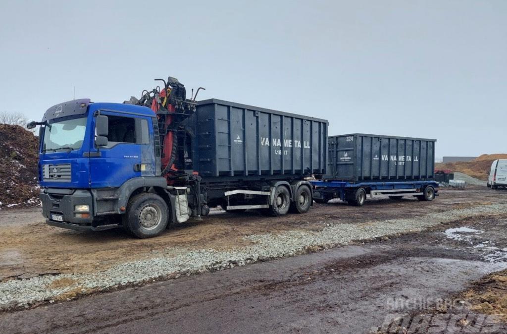 MAN TGA 33.350 6x4 Multilift + Palfinger epsilon Truck mounted cranes