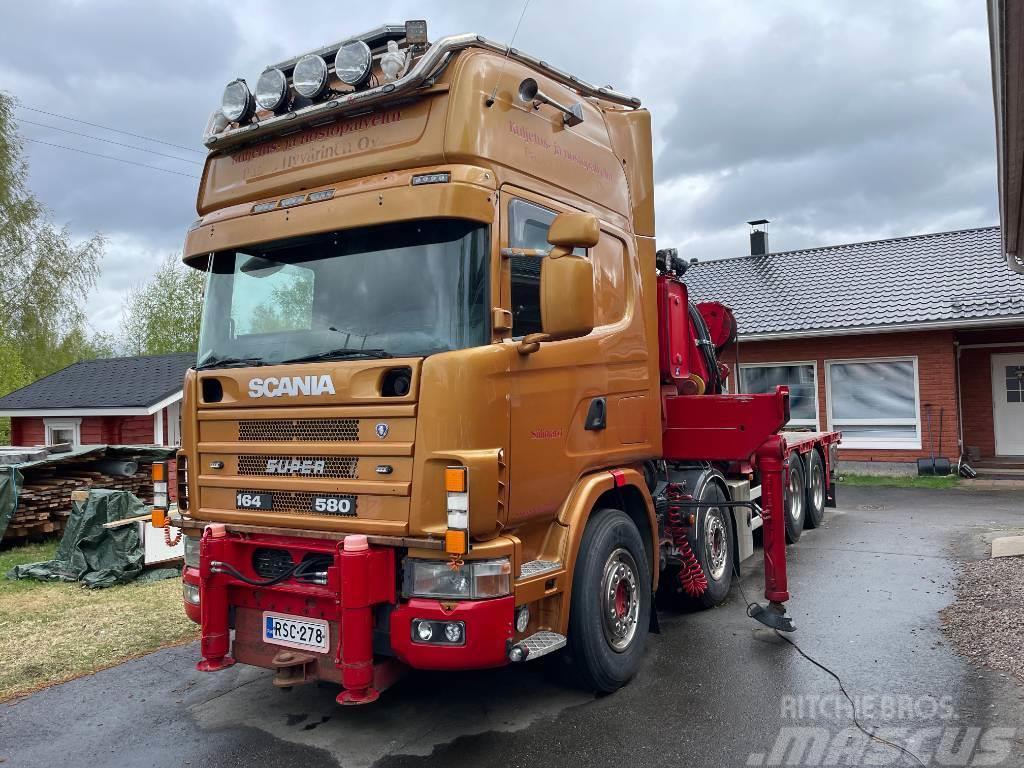 Scania R164 8x2 +Copma 990.6 nosturi+Jibi, kympitys 2028v Truck mounted cranes