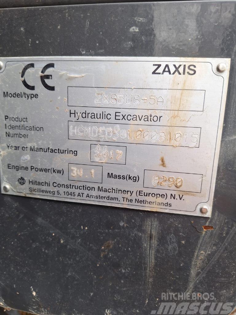 Hitachi ZX 85 US-5 A Mini excavators  7t - 12t